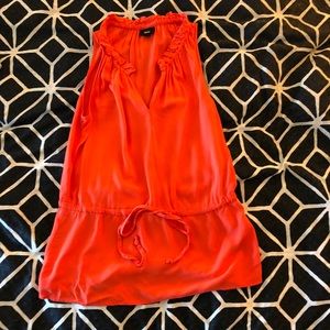 Red orange work sleeveless shirt